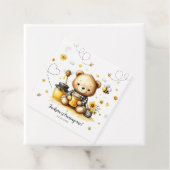 ハニービー誕生日キュートベアーイーローメッセージカード フェイバータグ (インサイチュ)