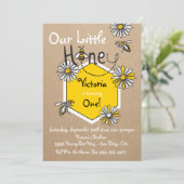 ハニービー誕生日パーティーへの招待 招待状 (スタンド正面)