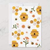 ハニービー誕生日パーティーへの招待 招待状 (裏面)