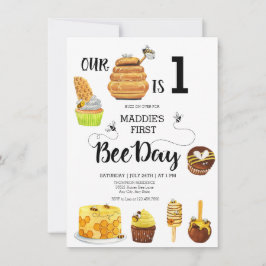 ハニービー誕生日パーティーへの招待 招待状