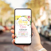 ハニービー誕生日パーティービー1st誕生日 招待状