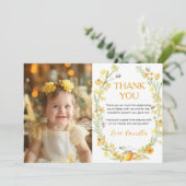 ハニービー誕生日写真感謝カード フンボル蜂 サンキューカード (スタンド正面)