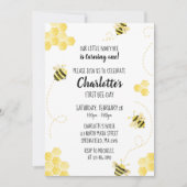 ハニービー誕生日招待状 招待状 (正面)