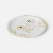 ハニービー誕生日紙プレート ペーパープレート (アングル)