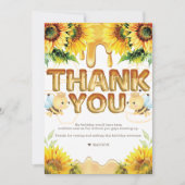 ハニービー誕生日Iベビーシャワー サンキューカード (正面)