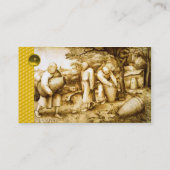 ハニービー赤い養蜂家,養蜂卵の殻 名刺 (裏面)