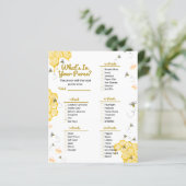 ハニービー赤ちゃんシャワーあなたの財布ゲームの中にあるものを (スタンド正面)