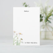 ハニービー赤ちゃんシャワーありがとうノートカード サンキューカード (スタンド正面)