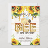 ハニービー赤ちゃんシャワーすごいかわいい 招待状 (正面)