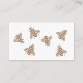 ハニービー赤ちゃんシャワーギフトレジストリ エンクロージャーカード (裏面)