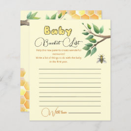 ハニービー赤ちゃんシャワーバケットリスト