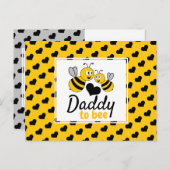 ハニービー赤ちゃんシャワー招待状 インビテーションポストカード (正面/裏面)