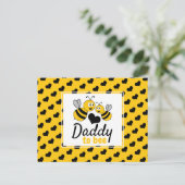 ハニービー赤ちゃんシャワー招待状 インビテーションポストカード (スタンド正面)