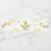 ハニービー赤ちゃんシャワー水ボトルラベル ペットボトルラベル (シングルラベル)