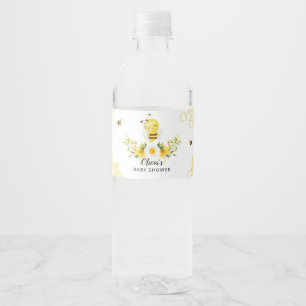 ハニービー赤ちゃんシャワー水ボトルラベル ペットボトルラベル