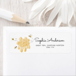 ハニービー赤ちゃんシャワー ラベル