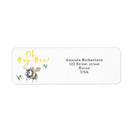 ハニービー赤ちゃんシャワー ラベル