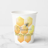 ハニービー赤ちゃんシャワー 紙コップ (裏面)