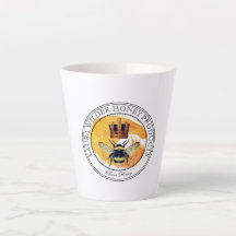 ハニービー金ゴールドクラウンラウンドロゴハニープロダクツ