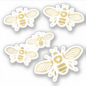 ハニービー金ゴールド シール (正面)