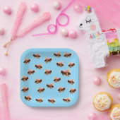 ハニービー飛んでいる ペーパープレート (パーティー)