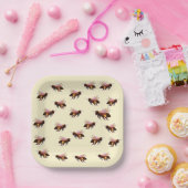 ハニービー飛んでいる ペーパープレート (パーティー)