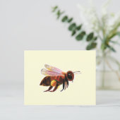 ハニービー飛んでいる ポストカード (スタンド正面)