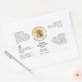 ハニービー養蜂製品ボトルラベル 長方形シール (封筒)