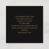 ハニービー養蜂製品 スクエア名刺 (裏面)