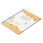 ハニービー1年目のマイルストーンベビー書 ノートブック (左側)