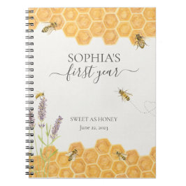 ハニービー1年目のマイルストーンベビー書 ノートブック