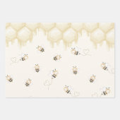 ハニービー1歳 ラッピングペーパーシート (正面3)