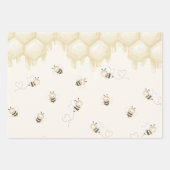 ハニービー1歳 ラッピングペーパーシート (正面)