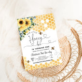 ハニービー1stビーパーティー誕生日 招待状