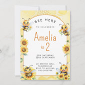 ハニービー2歳 招待状 (正面)