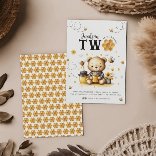 ハニービー2st誕生日ベアバースデーパーティー 招待状