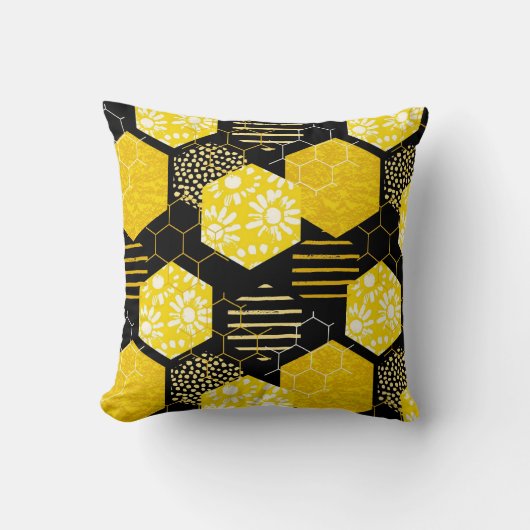 ハニービー クッション (正面)