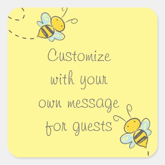 ハニービー スクエアシール (正面)