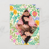 ハニービー、テングミ、蝶、トンボ、花 サンキューカード (正面/裏面)