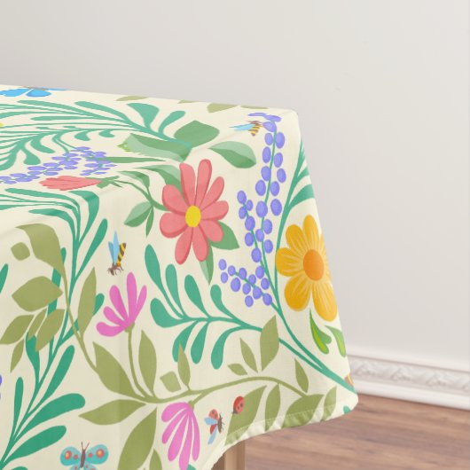 ハニービー、テングミ、蝶、トンボ、花 テーブルクロス (インサイチュ)
