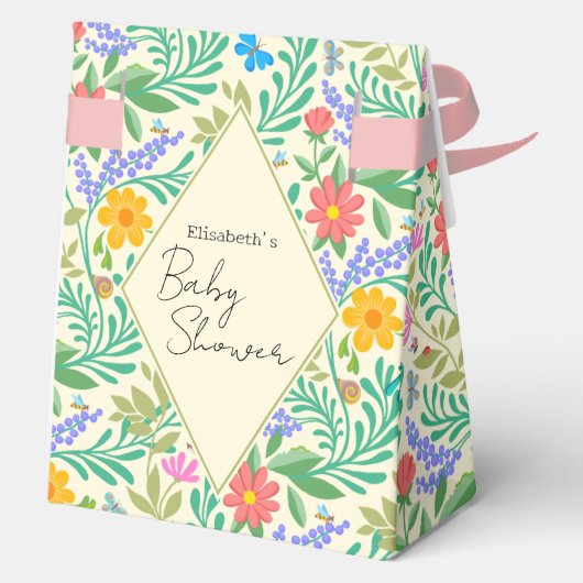 ハニービー、テングミ、蝶、トンボ、花 フェイバーボックス (裏面)