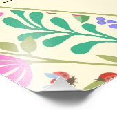 ハニービー、テングミ、蝶、トンボ、花 フォトプリント            (角)