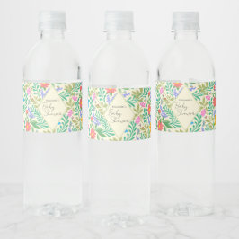 ハニービー、テングミ、蝶、トンボ、花 ペットボトルラベル