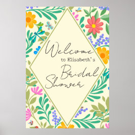 ハニービー、テングミ、蝶、トンボ、花 ポスター