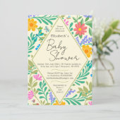 ハニービー、テングミ、蝶、トンボ、花 招待状 (スタンド正面)