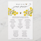 ハニービー&デイジーあなたの財布のゲームカードに何がある チラシ (正面)