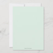 ハニービー ニュートラル ベビーシャワー 招待状 (裏面)