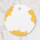 ハニービー ハニコム ひまわり ブライダルシャワー フェイバータグ (裏面)