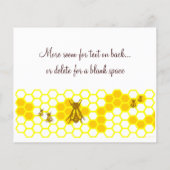 ハニービー ハニー カスタム タグ / フライヤー (裏面)