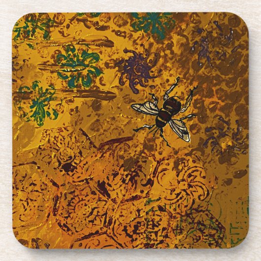 ハニービー ハード プラスチックコースター コースター (正面)